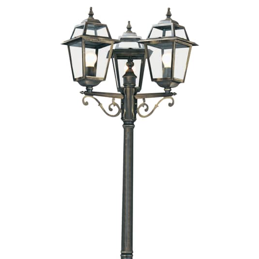 Searchlight Mastleuchte New Orleans Außenlampe Laterne Lampe Leuchte 3 falmmig - 5013874309921