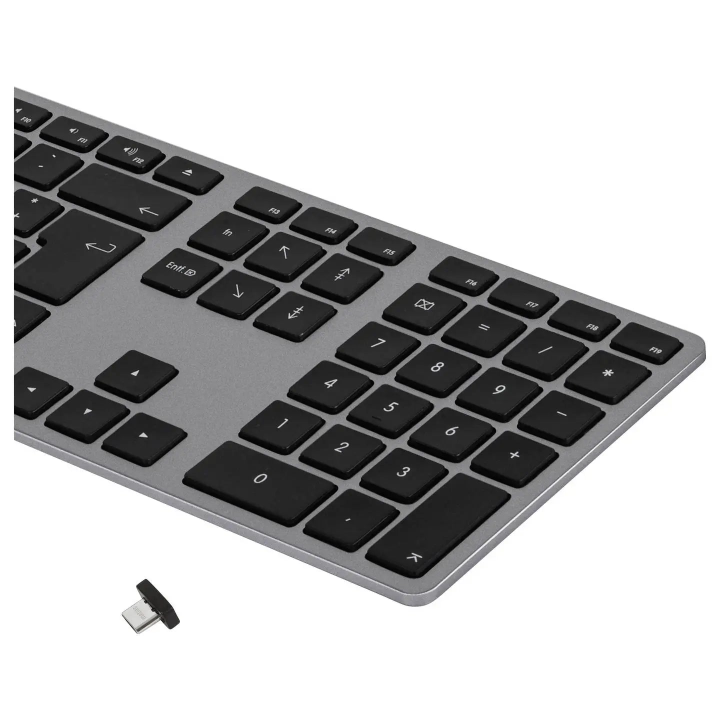 B-Ware Matias Tastatur Keyboard Mac Kabellos Usb C Space Grau Deutsch Qwertz Apple Alu
