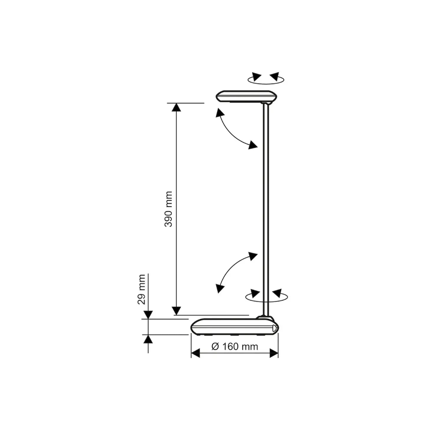 B-Ware Maul Led Schreibtischleuchte Tischlampe Mau Lstudy Weiß Stahl 49 Cm E27 - 4002390093354