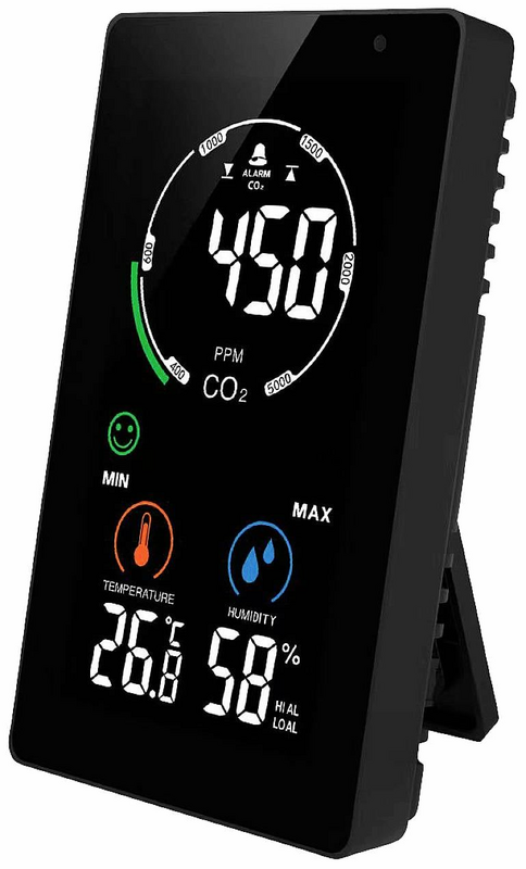 B-Ware Ndir Co2 Monitor Co2 Anzeige Co2 Messgerät Integriertes Thermometer Hygrometer - 4064161211800