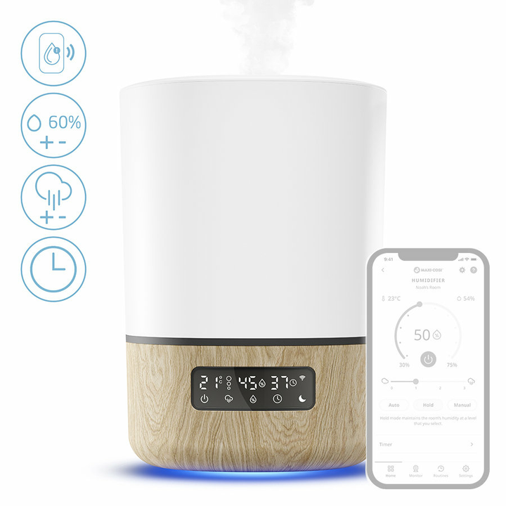 Maxi Cosi Luftbefeuchter Breathe Wi Fi Raumbefeuchter Diffuser Siehe Text C-Ware - 3220660339464