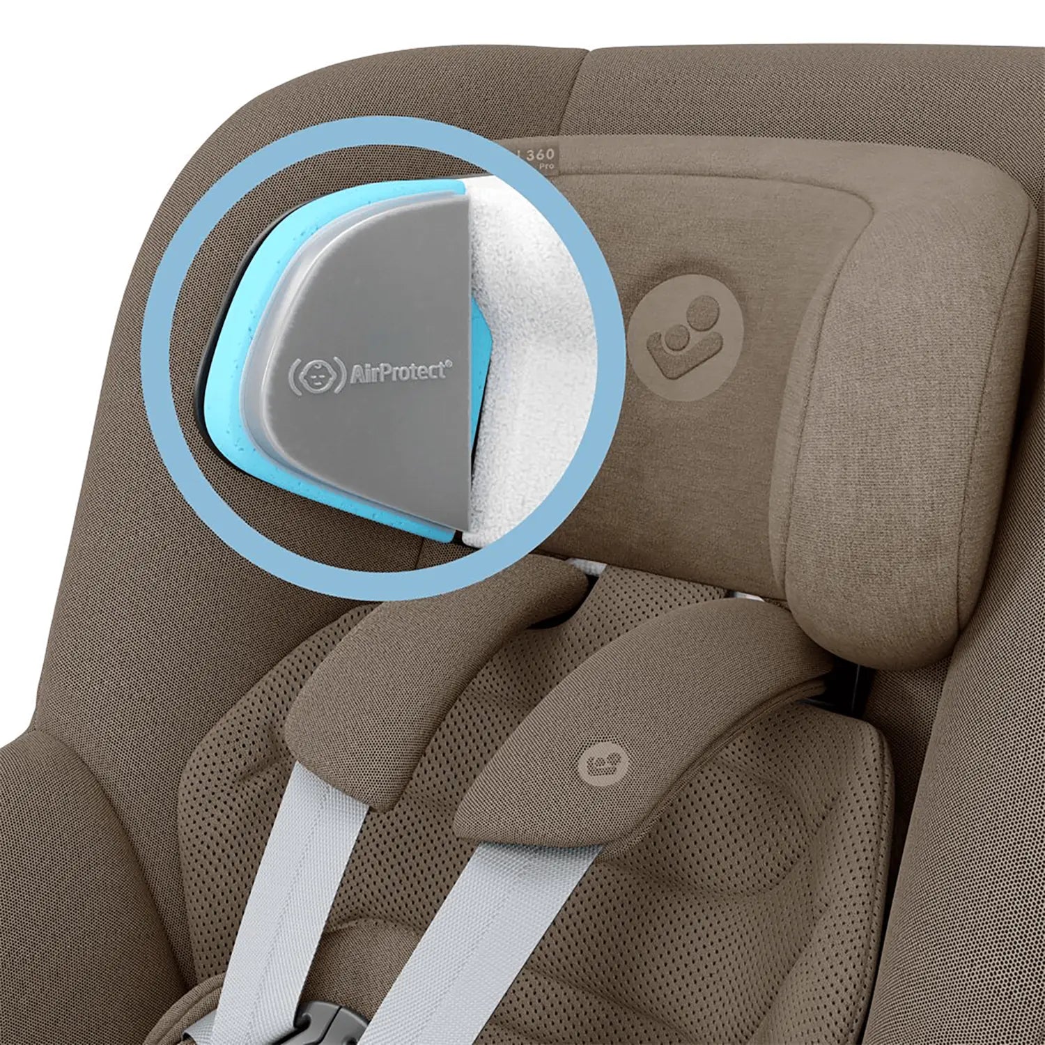 B-Ware Maxi Cosi Reboarder Kindersitz Autokindersitz Pearl 360 Pro Authentic Truffle