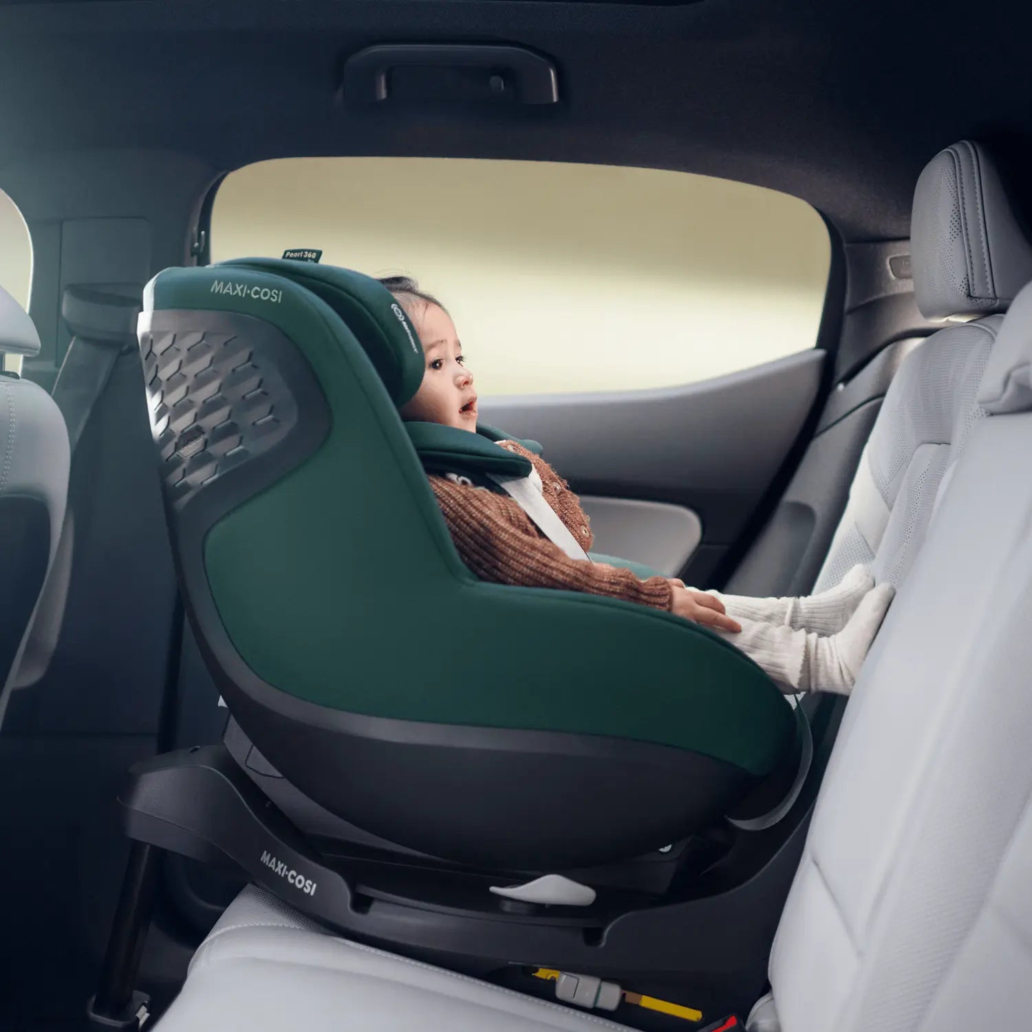 B-Ware Maxi Cosi Reboarder Kindersitz Autokindersitz Pearl 360 Pro Authentic Truffle