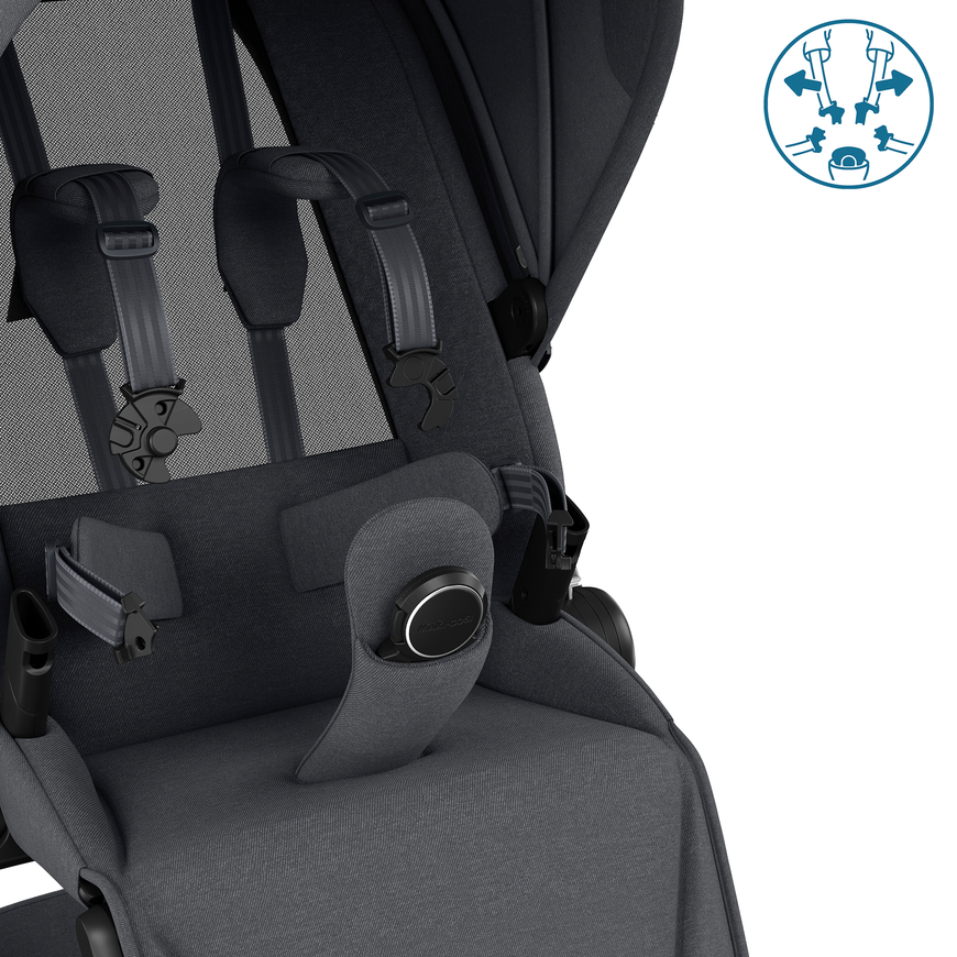 MAXI-COSI Premi Fame Gestell Twillic Graphite Kombikinderwagen Kinderwagen - 3220660008438