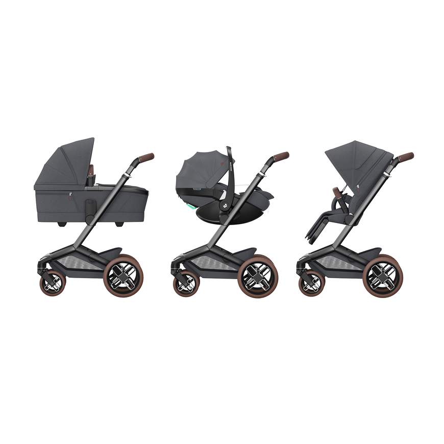 MAXI-COSI Premi Fame Gestell Twillic Graphite Kombikinderwagen Kinderwagen - 3220660008438