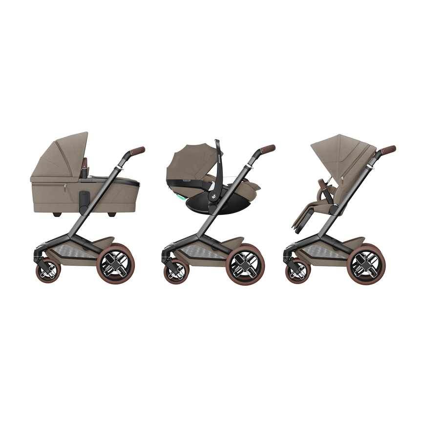 MAXI-COSI Premi Fame Gestell Kombikinderwagen Twillic Truffle Babywagen - 3220660008469