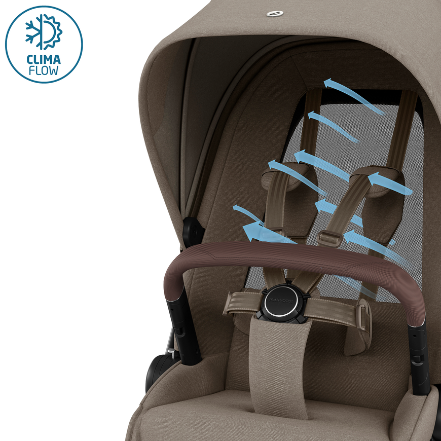 MAXI-COSI Premi Fame Gestell Kombikinderwagen Twillic Truffle Babywagen - 3220660008469