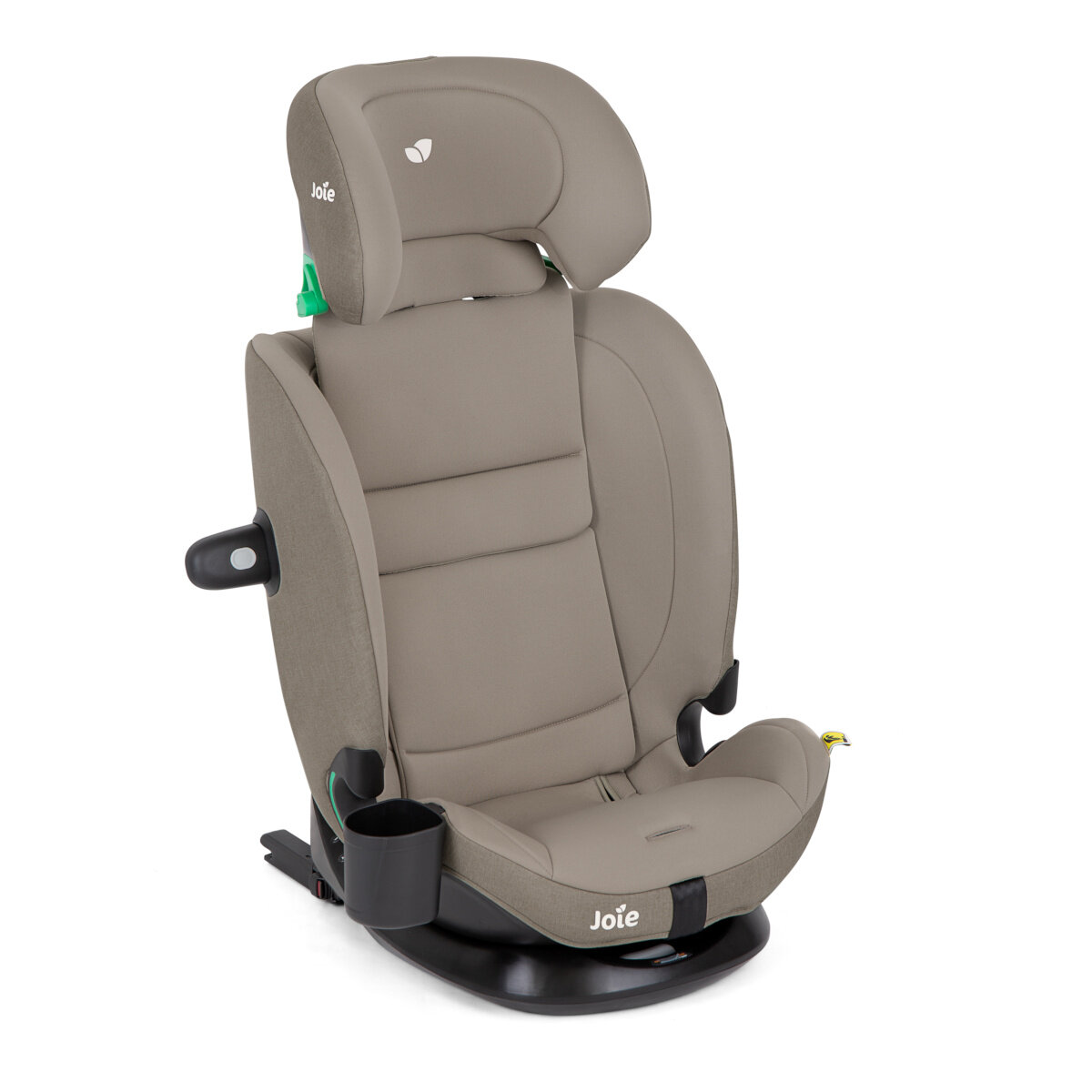 Siège auto enfant Joie, groupe de taille 1, 2 et 3, marron, Isofix, porte-gobelet, 76 150 € (article de seconde main).