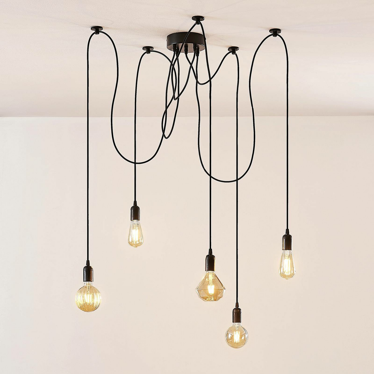 B-Ware Lampenwelt.Com Maxie   Led Hängeleuchte Hängeleuchte Lampe Leuchte Filamentlampe - 4251096548969