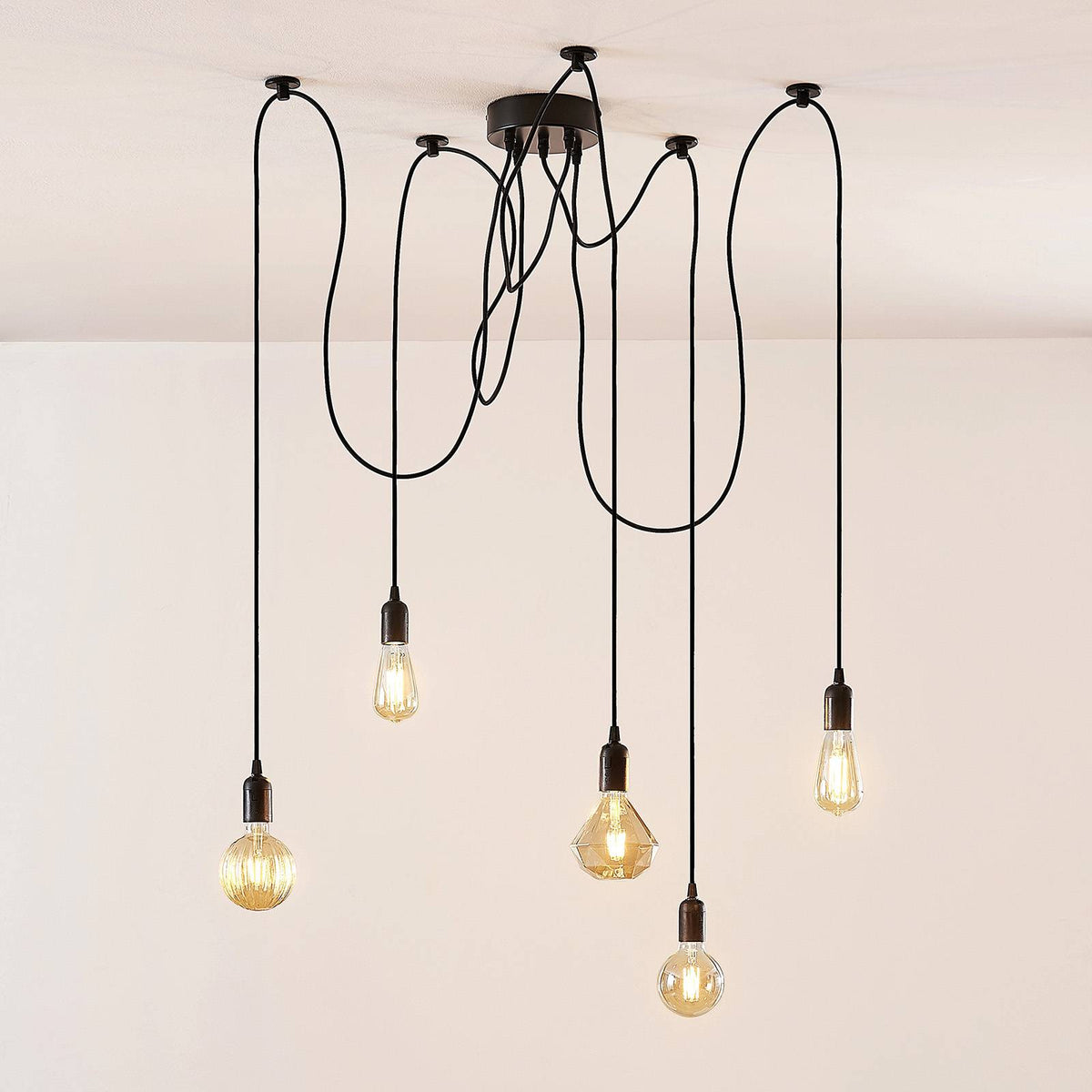 Lampenwelt Maxie - LED-Hängeleuchte Hängeleuchte Lampe Leuchte Filamentlampe - 4251096548969