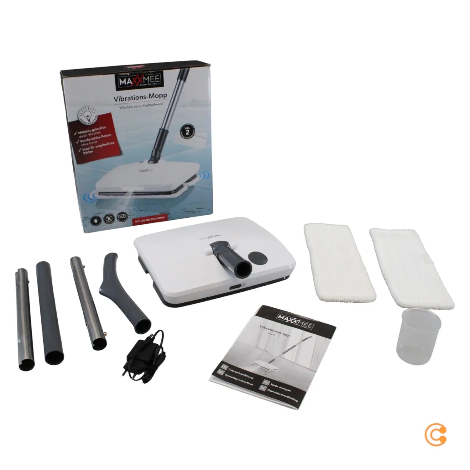 B-Ware Maxxmee Bodenwischer Akku Vibrationsmopp Wischmopp Handgriff Stiel Mikrofaser - 4052926004699