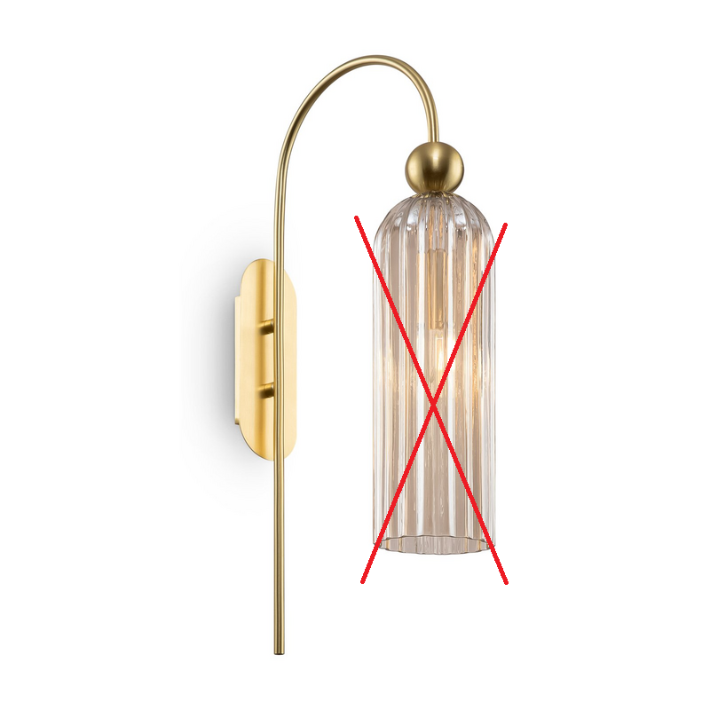 Maytoni Antic Wandleuchte Deko-Wandlicht E14 Glasschirm Cognac SIEHE TEXT/FOTO - 4251110031804