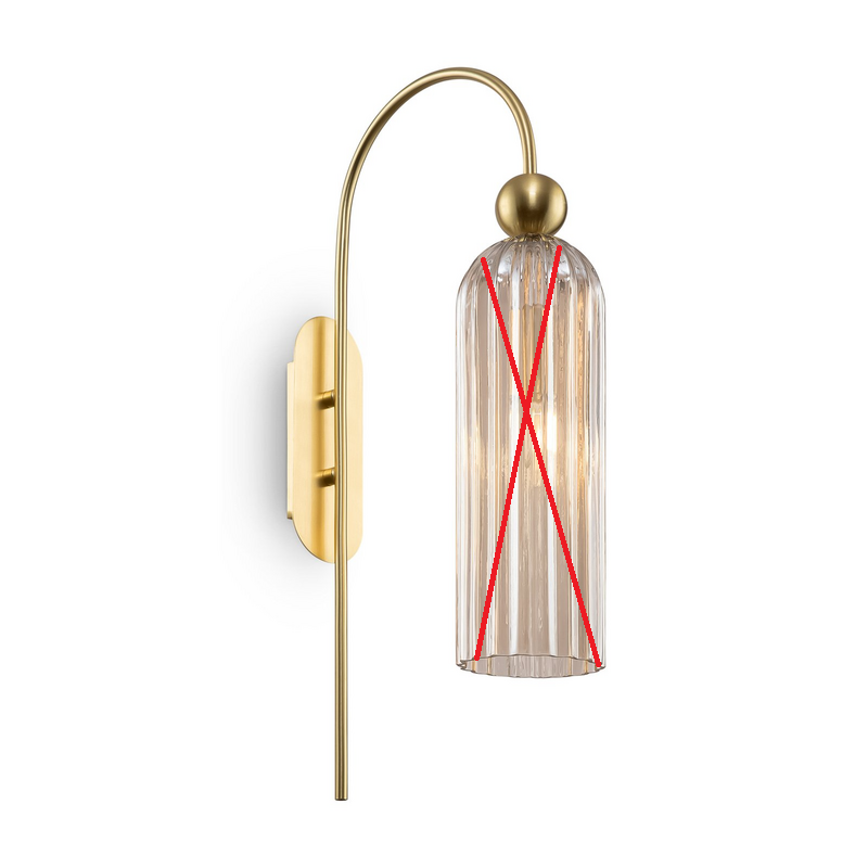 Maytoni Antic Wandleuchte Wandleuchte Wandlicht E14 Glasschirm SIEHE TEXT/FOTO - 4251110031804