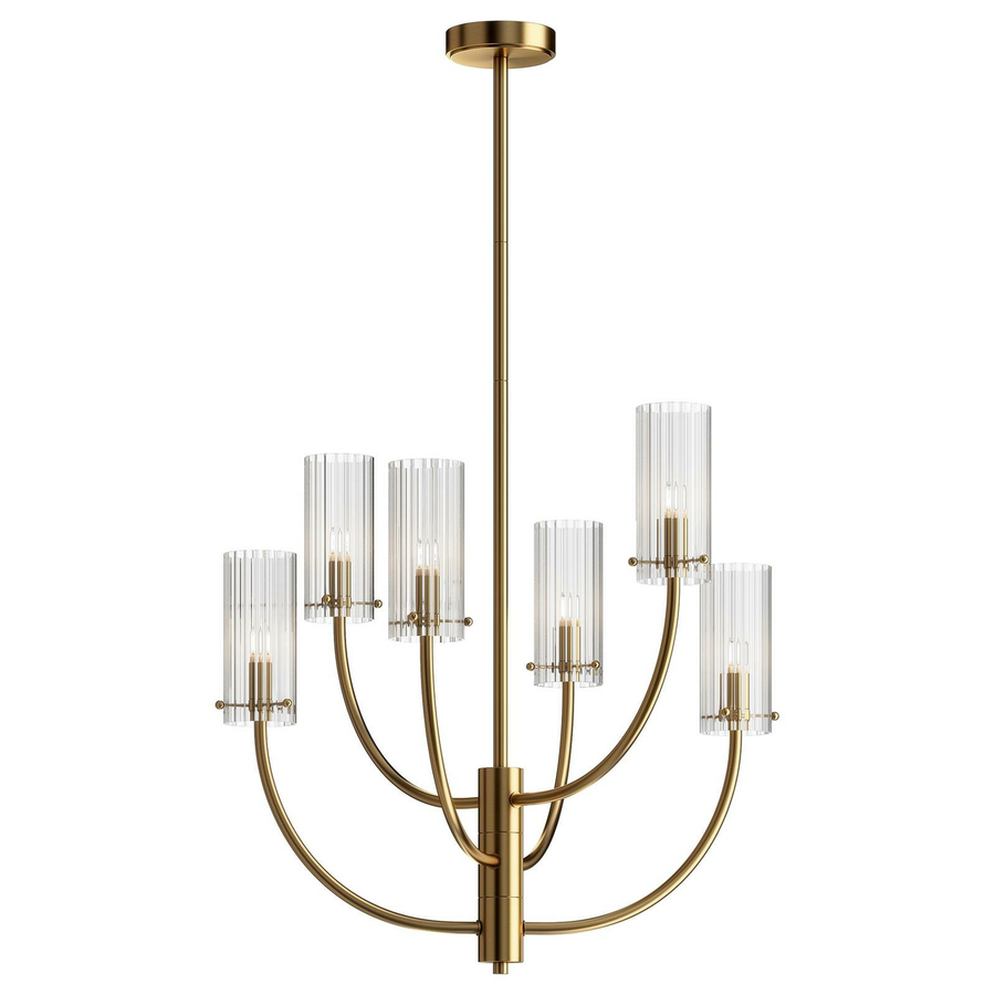Maytoni Arco Hängeleuchte Hängeleuchte Lampe Kronleuchter 6 Flmg. G9 Messing Kla B-Ware - 4251110034065