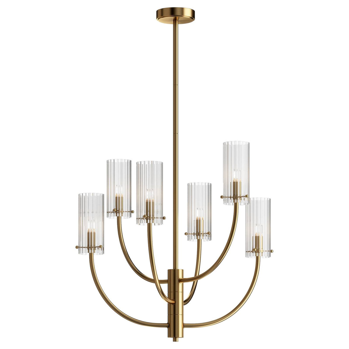 Maytoni Arco Hängeleuchte Hängeleuchte Lampe Kronleuchter 6-flmg. G9 messing kla - 4251110034065