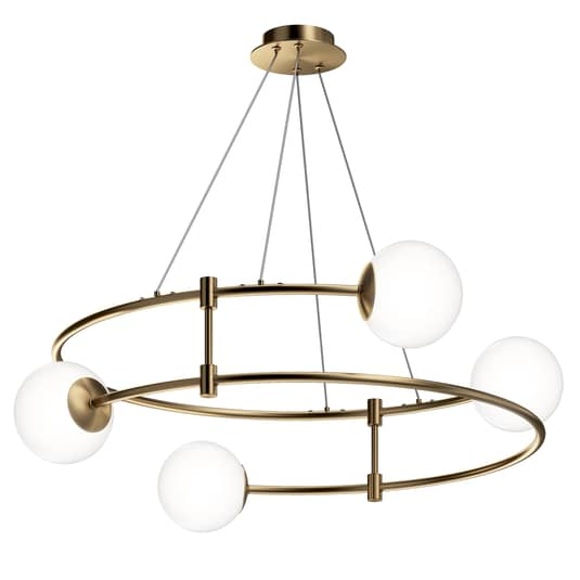 Maytoni Balance Hängelampe Hängeleuchte Pendelleuchte Lampe Licht 4 Flammig Gold B-Ware - 4251110033952