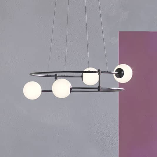 Maytoni Balance Hängelampe Hängeleuchte Pendelleuchte Lampe Licht 4 Flammig Gold B-Ware - 4251110033952