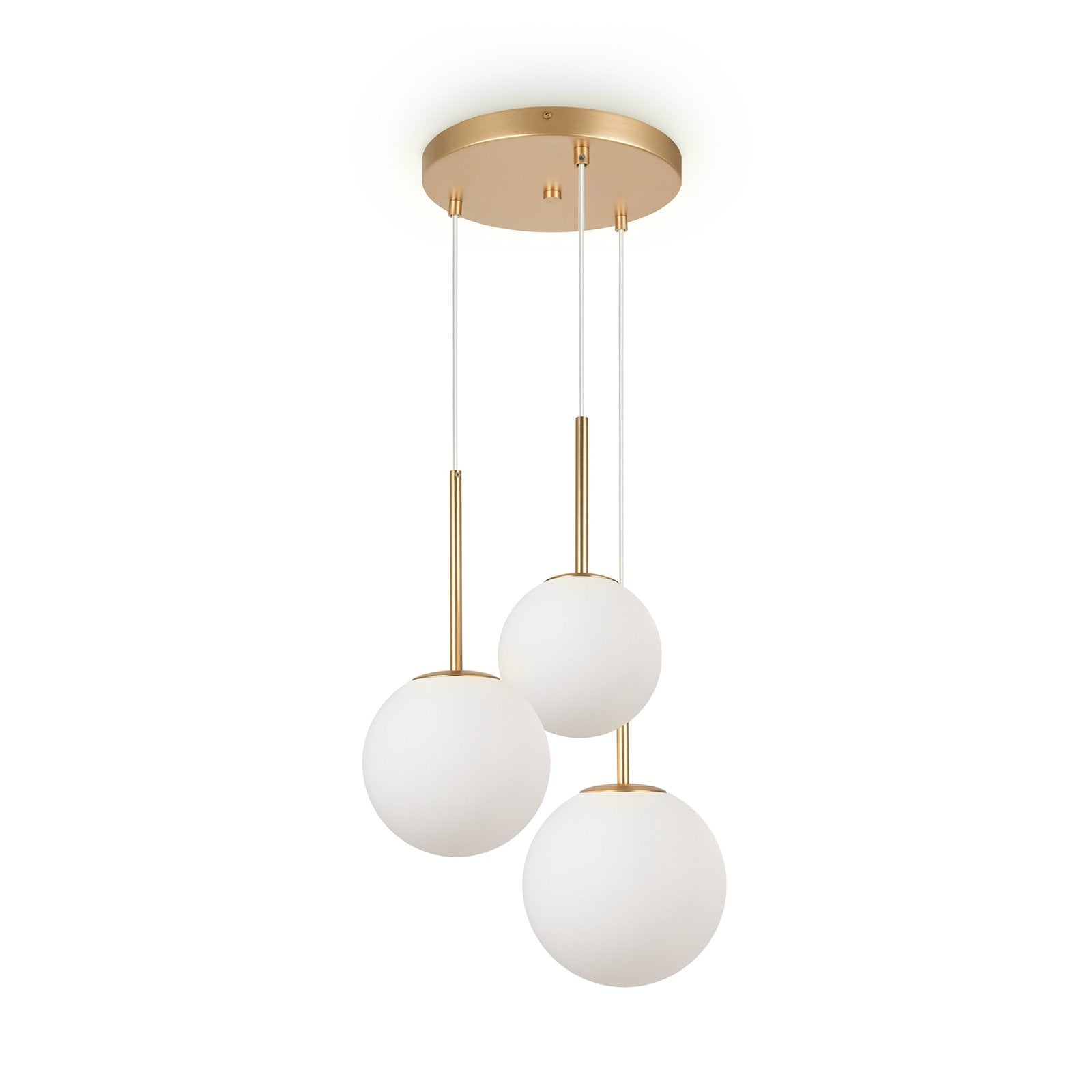 Maytoni Basic form Hängeleuchte Pendelleuchte Deckenlampe weiß/gold 3 flg E14 - 4099776043461