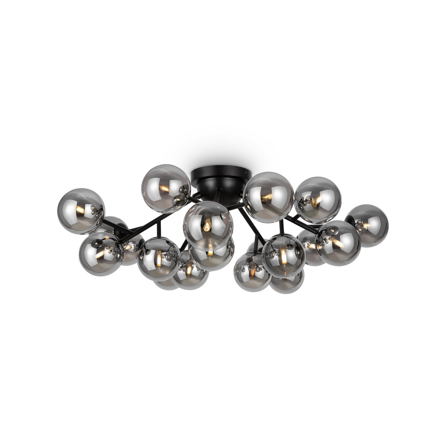 B-Ware Maytoni Dallas Deckenlampe Leuchte Kronleuchter 20 Flammig Höhe 25cm G9 Schwarz - 4099776023500
