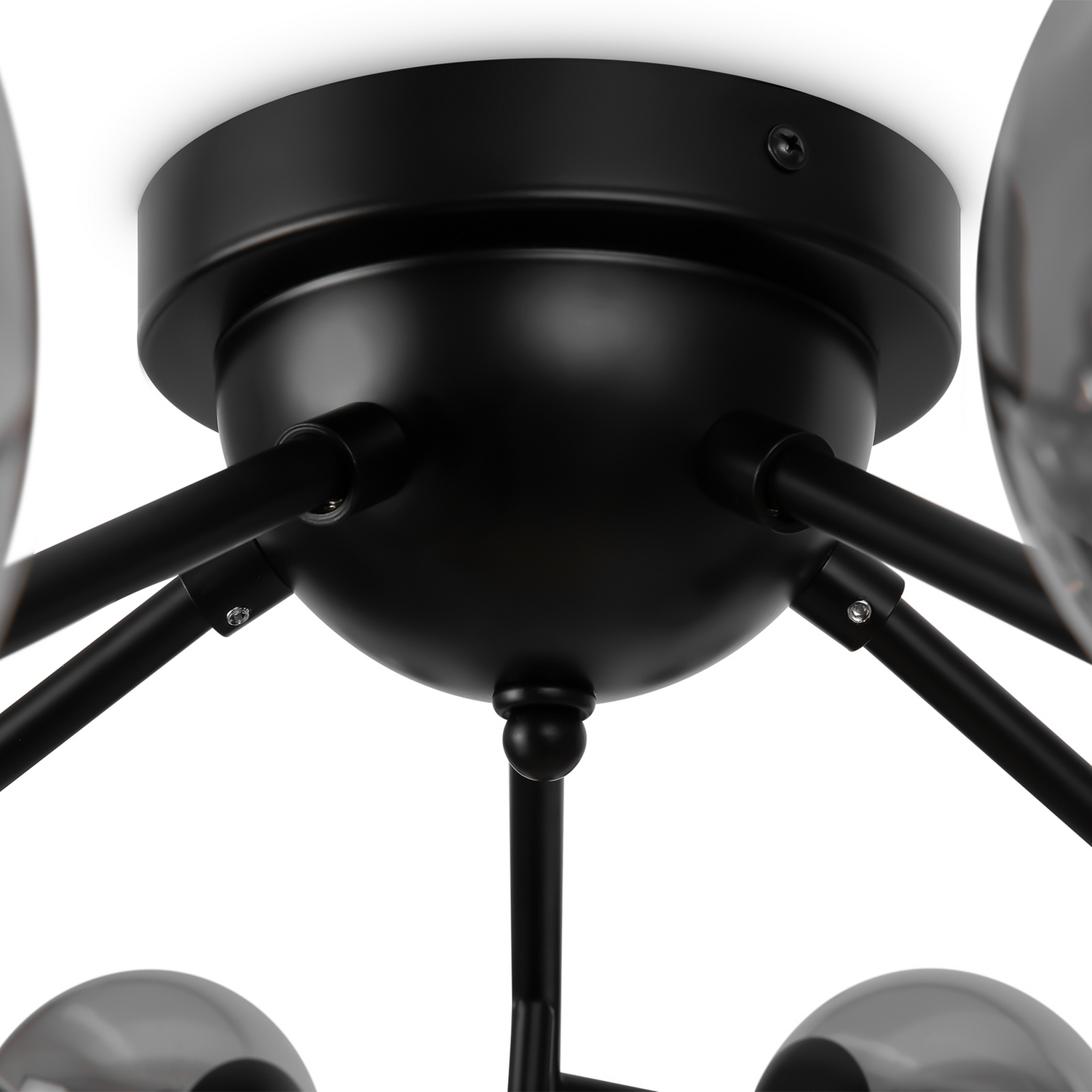 B-Ware Maytoni Dallas Deckenlampe Leuchte Kronleuchter 20 Flammig Höhe 25cm G9 Schwarz - 4099776023500