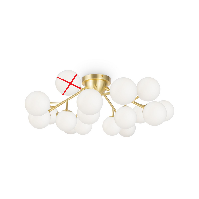 Maytoni Deckenlampe Leuchte Dallas Lampe 20 Flammig Gold Siehe Text/Foto B-Ware - 4099776023548