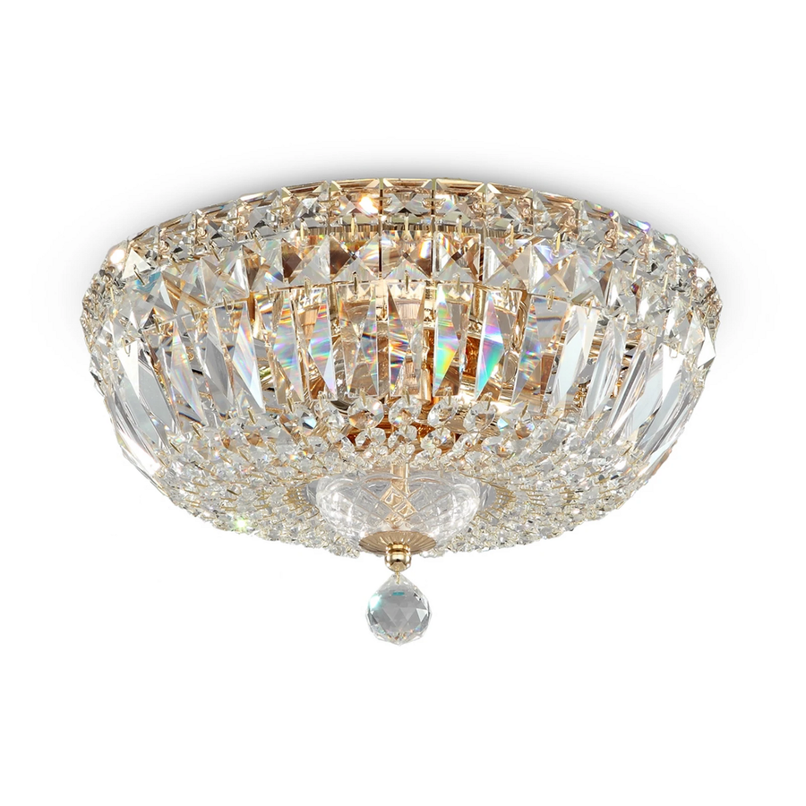 Maytoni Deckenleuchte Lampe Basfor Kronleuchter Rund Goldfarben ø 30 Cm 3 X E14 B-Ware - 4251110018737