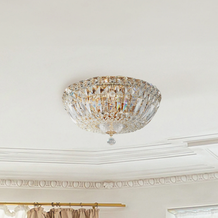 Maytoni Deckenleuchte Lampe Basfor Kronleuchter Rund Goldfarben ø 30 Cm 3 X E14 B-Ware - 4251110018737