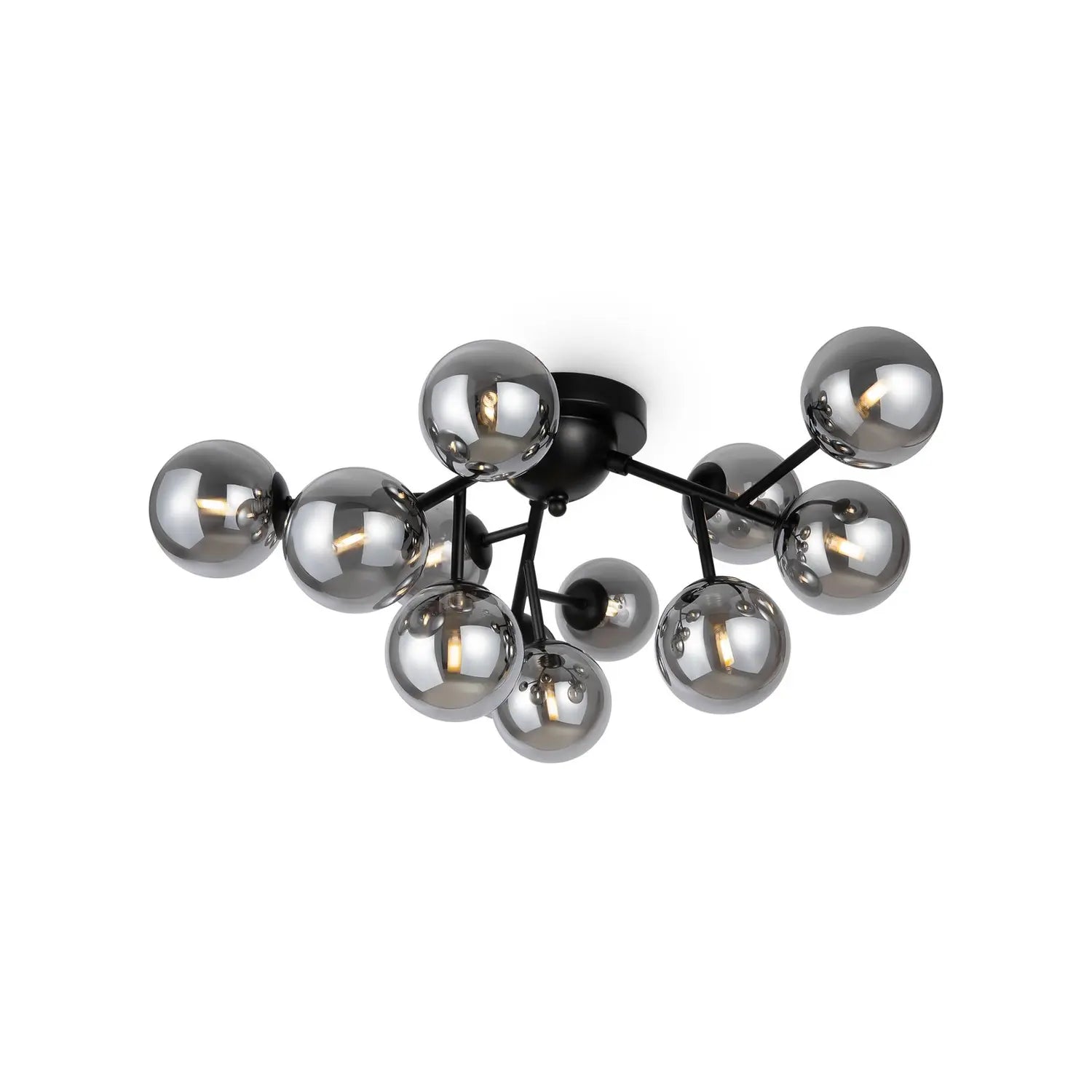 B-Ware Maytoni Deckenleuchte Lampe Dallas Decke Schwarz Rauchgrau 12 Flammig Glas G9 - 4099776023425