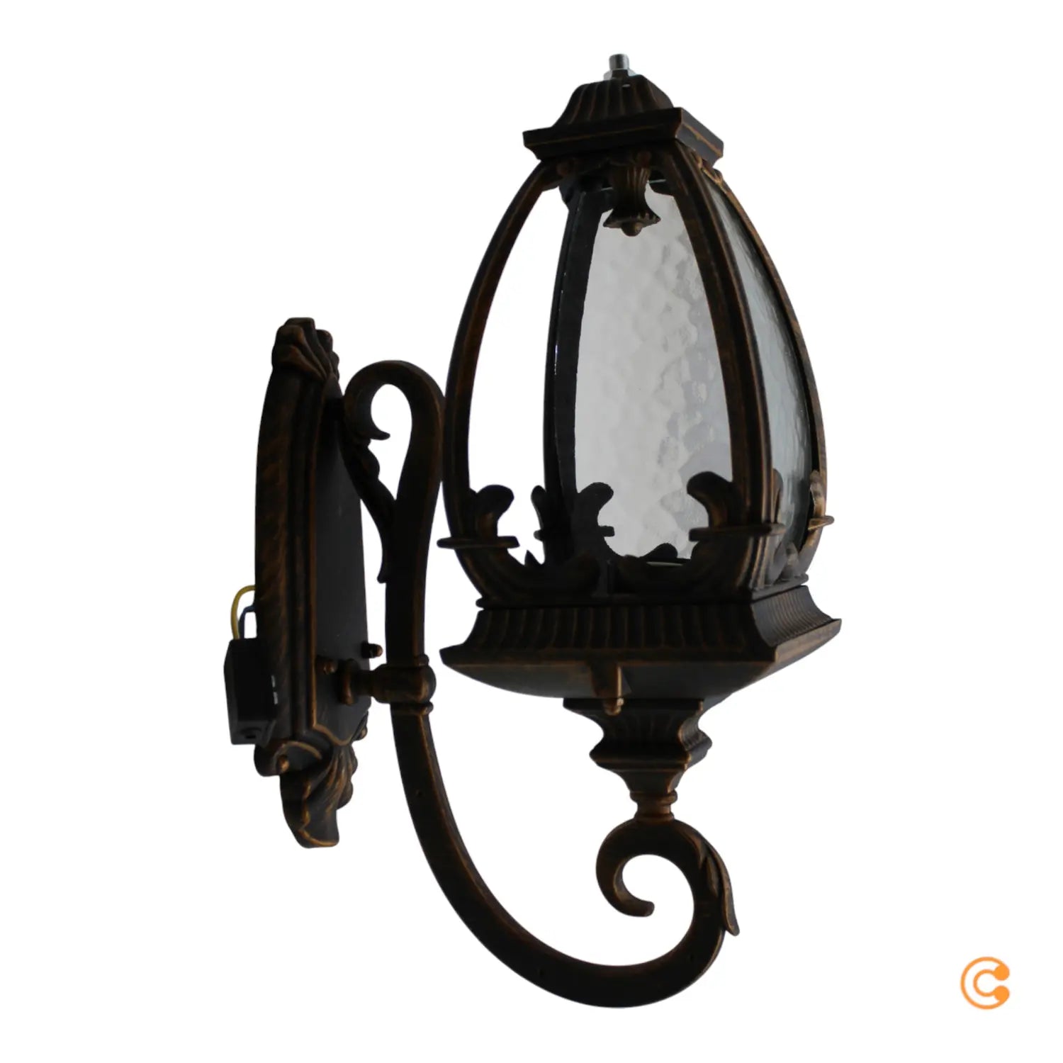 B-Ware Maytoni Fleur Außenwandleuchte Wandlampe Außenlampe Gold Siehe Text/Foto - 4251110031613