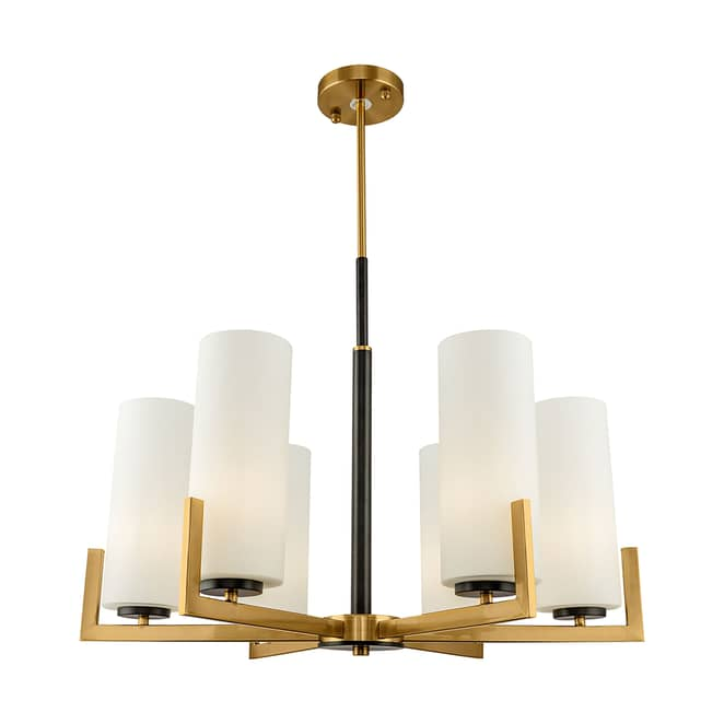 B-Ware Maytoni Fortano Kronleuchter Deckenlampe Deckenleuchte E27 6 Flammig Glasschirme - 4251110056371