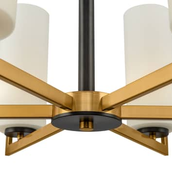 B-Ware Maytoni Fortano Kronleuchter Deckenlampe Deckenleuchte E27 6 Flammig Glasschirme - 4251110056371
