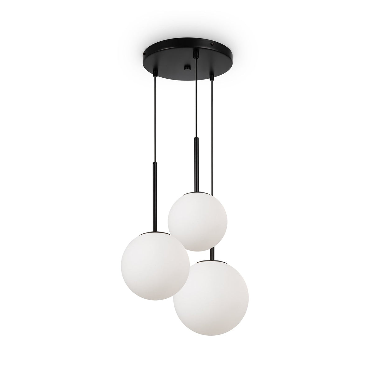 Maytoni Hängelampe Pendelleuchte Basic Glas schwarz Ø40cm 3-flg Beleuchtung - 4099776029694
