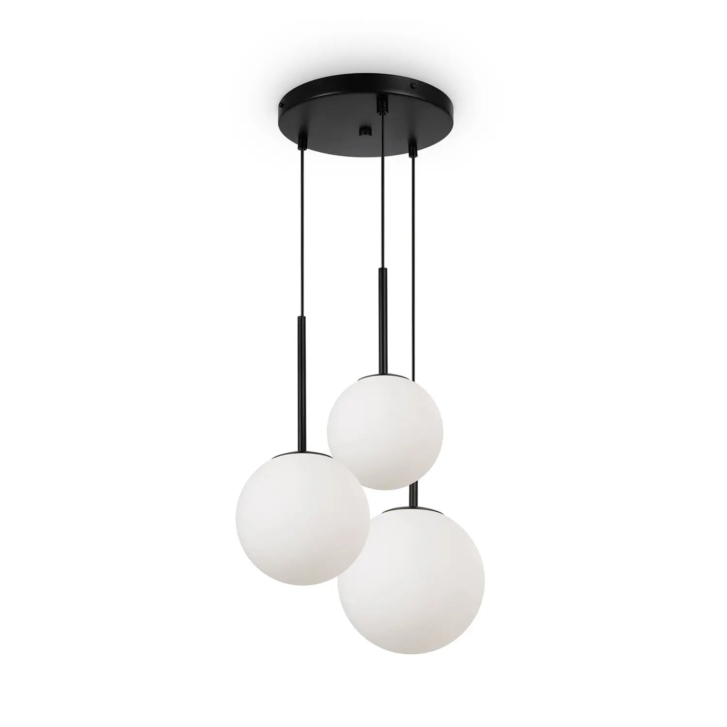 B-Ware Maytoni Hängelampe Pendelleuchte Basic Glas Schwarz ø40cm 3 Flg Beleuchtung 586 - 4099776029694