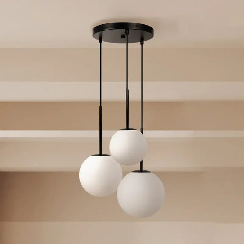 Maytoni Hängelampe Pendelleuchte Basic Glas schwarz Ø40cm 3-flg Beleuchtung - 4099776029694