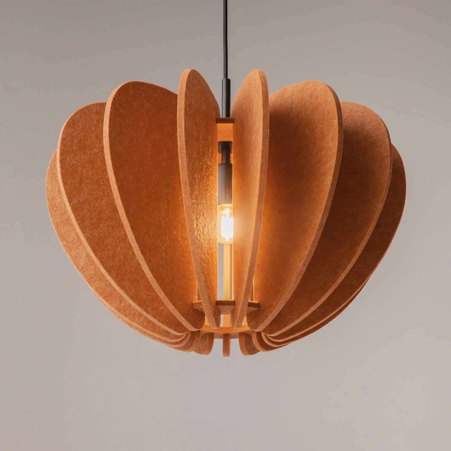 Maytoni Hängeleuchte Pendelleuchte Cambio Braun Filz E27 475 Cm Rund Lampe Spot B-Ware - 4099776183426