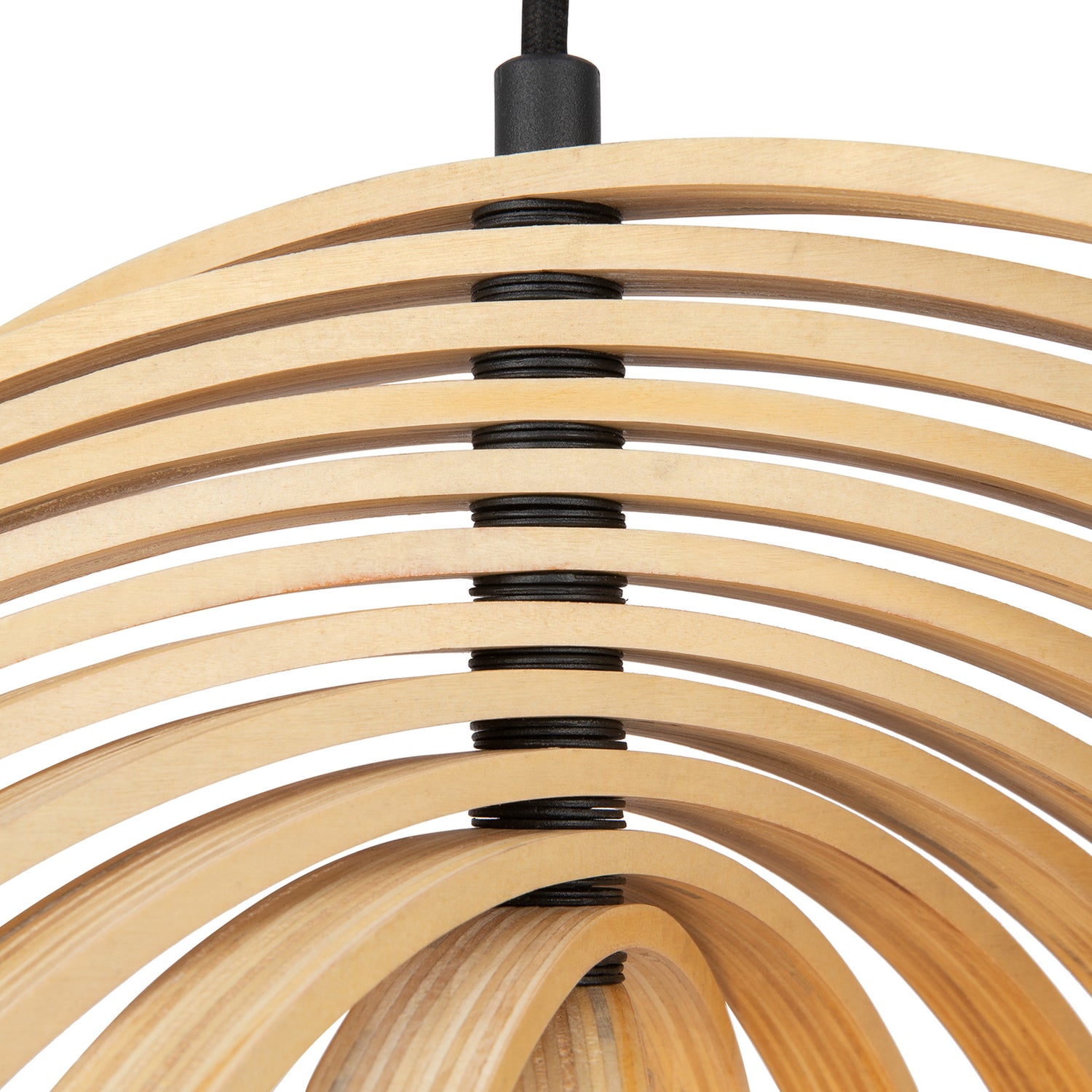 B-Ware Maytoni Hängeleuchte Pendelleuchte Roots Deckenlampe Kugelform Holz ø50cm  - 4099776046165