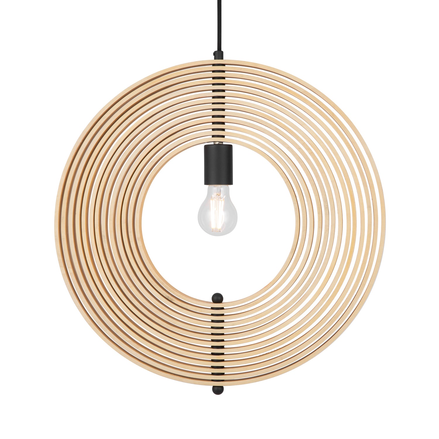 B-Ware Maytoni Hängeleuchte Pendelleuchte Roots Deckenlampe Kugelform Holz ø50cm  - 4099776046165