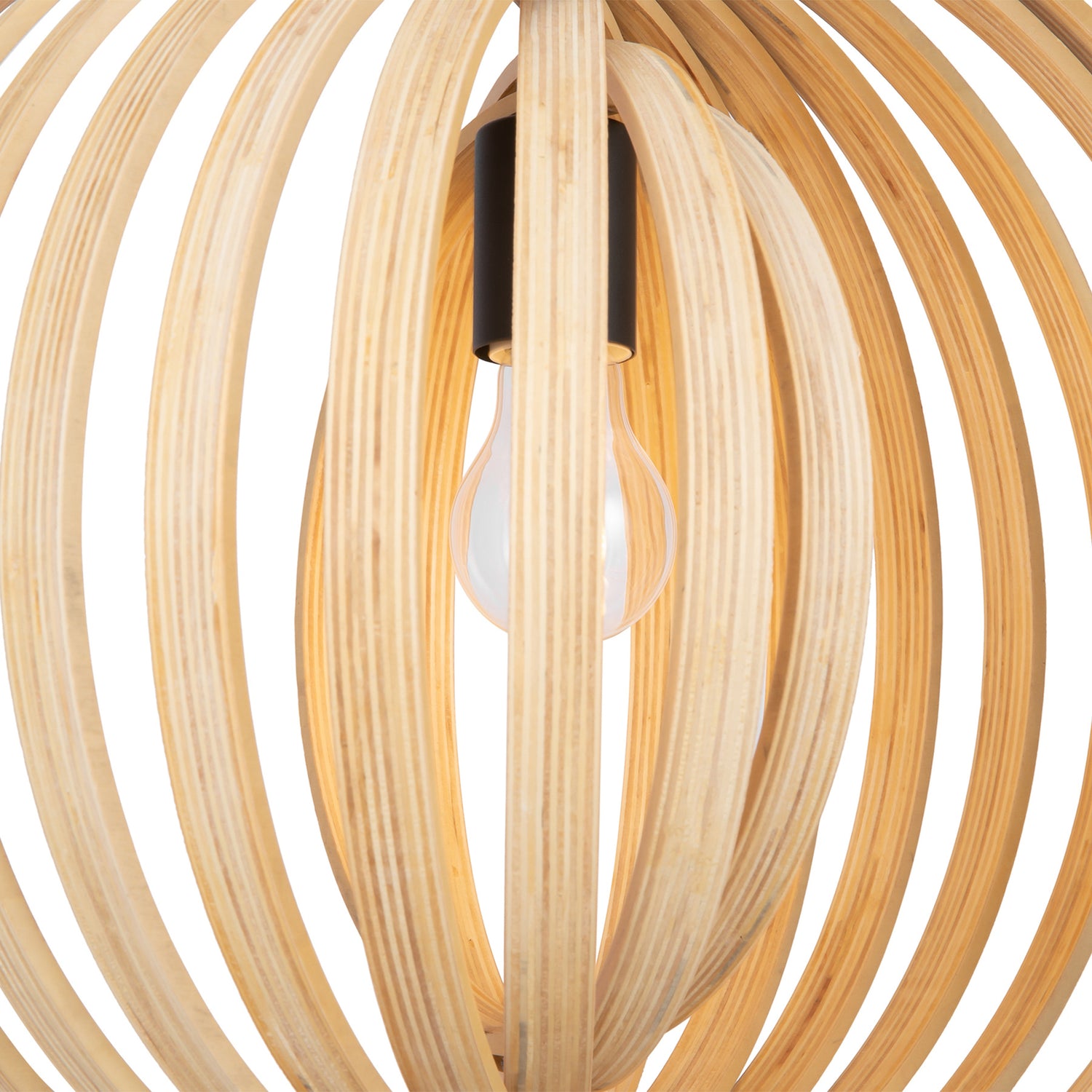 B-Ware Maytoni Hängeleuchte Pendelleuchte Roots Deckenlampe Kugelform Holz ø50cm  - 4099776046165