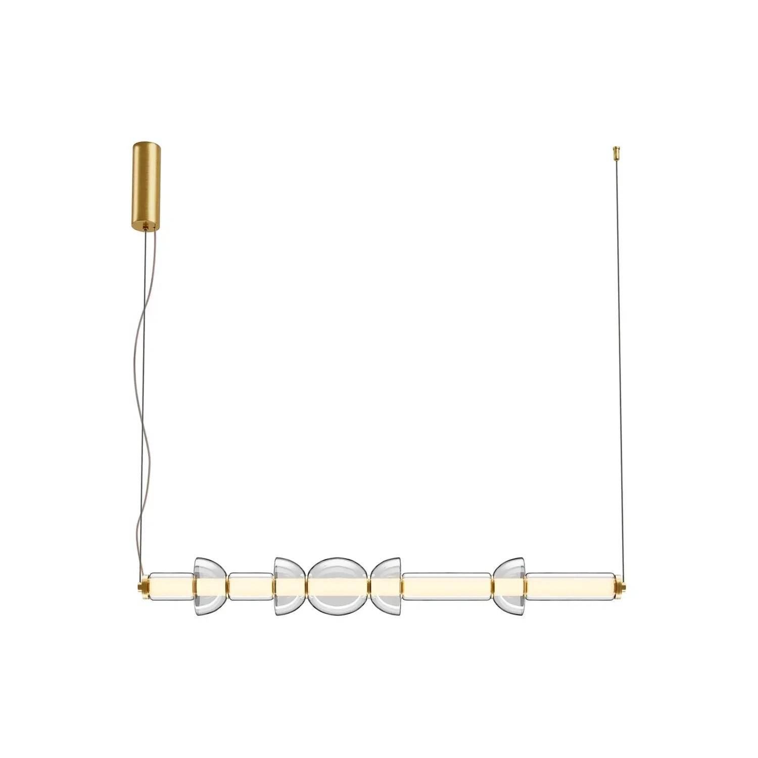 B-Ware Maytoni Pendelleuchte Hängeleuchte Led Cosmo Glas Metall Weiß Gold 98 Cm 3000 K - 4099776067580