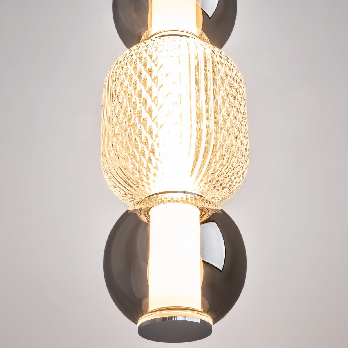 Maytoni Hängeleuchte Pendelleuchte LED Glas Chrom Drop Ø 12 cm 3000 K 16 W Lampe - 4099776072447