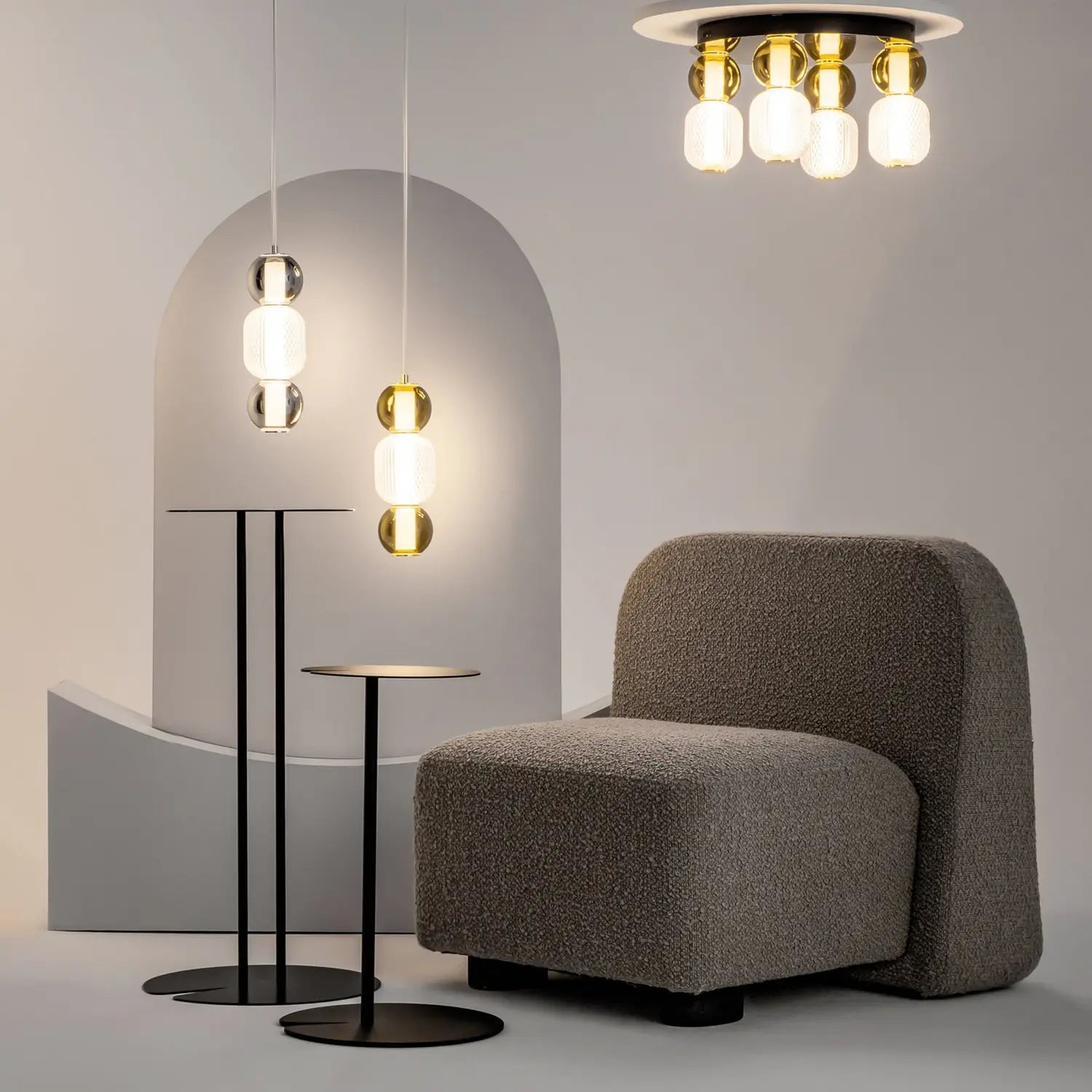 B-Ware Maytoni Hängeleuchte Pendelleuchte Led Glas Chrom Drop ø 12 Cm 3000 K 16 W Lampe - 4099776072447