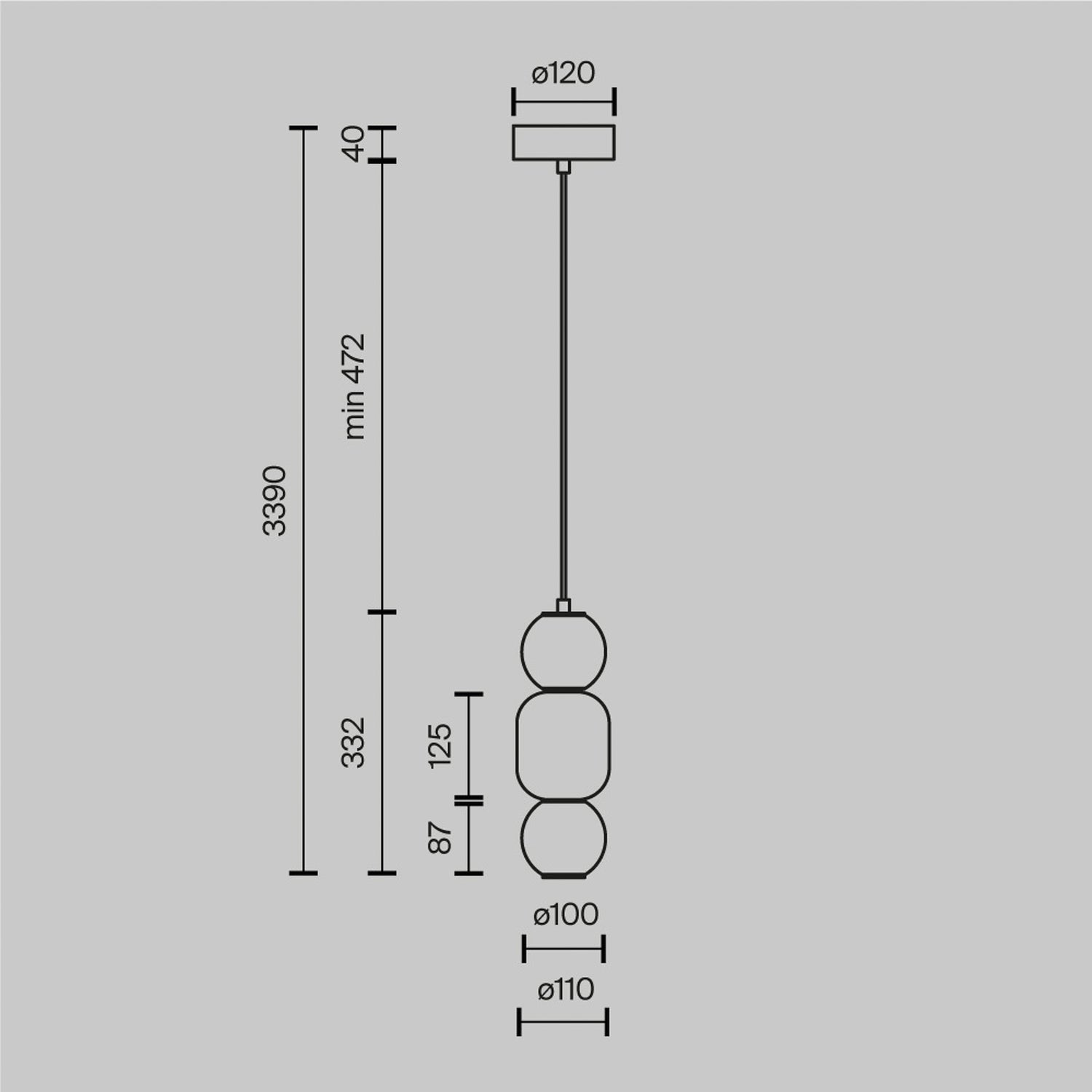 B-Ware Maytoni Hängeleuchte Pendelleuchte Led Glas Chrom Drop ø 12 Cm 3000 K 16 W Lampe - 4099776072447