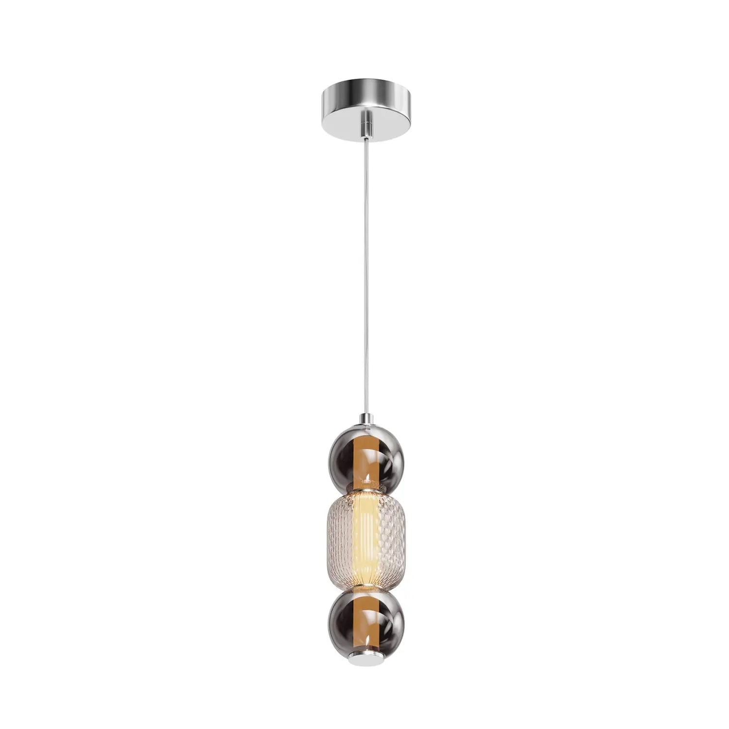 B-Ware Maytoni Hängeleuchte Pendelleuchte Led Glas Chrom Drop ø 12 Cm 3000 K 16 W Lampe - 4099776072447