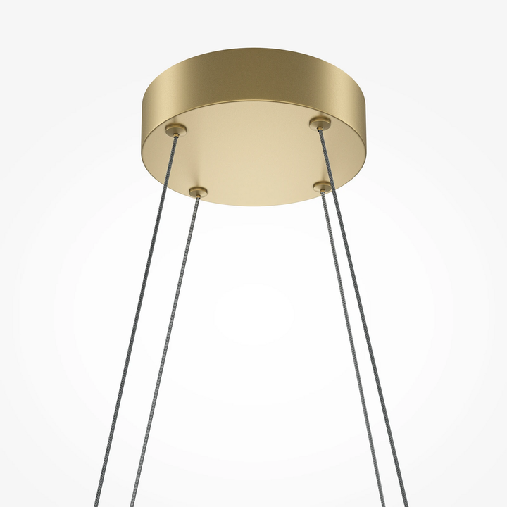 Maytoni Led Hängeleuchte Halo Messingfarben Länge 103,5 Cm Deckenlampe Lampe B-Ware
