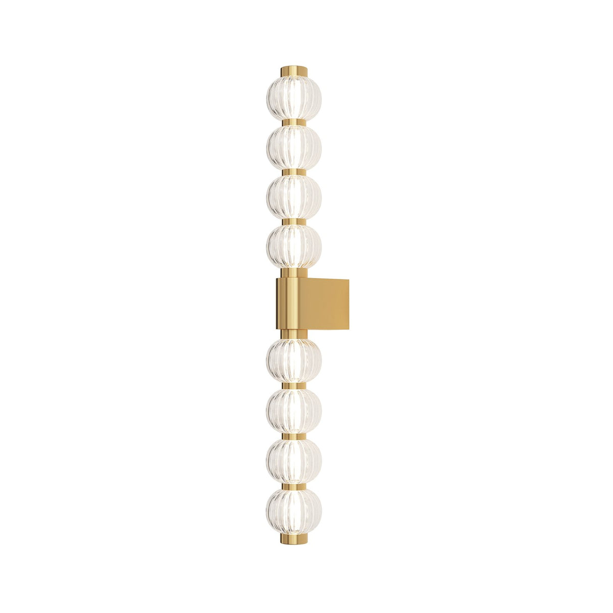 Maytoni LED Wandleuchte Leuchte Amulet linear 76 cm klar gold Beleuchtung - 4099776087281