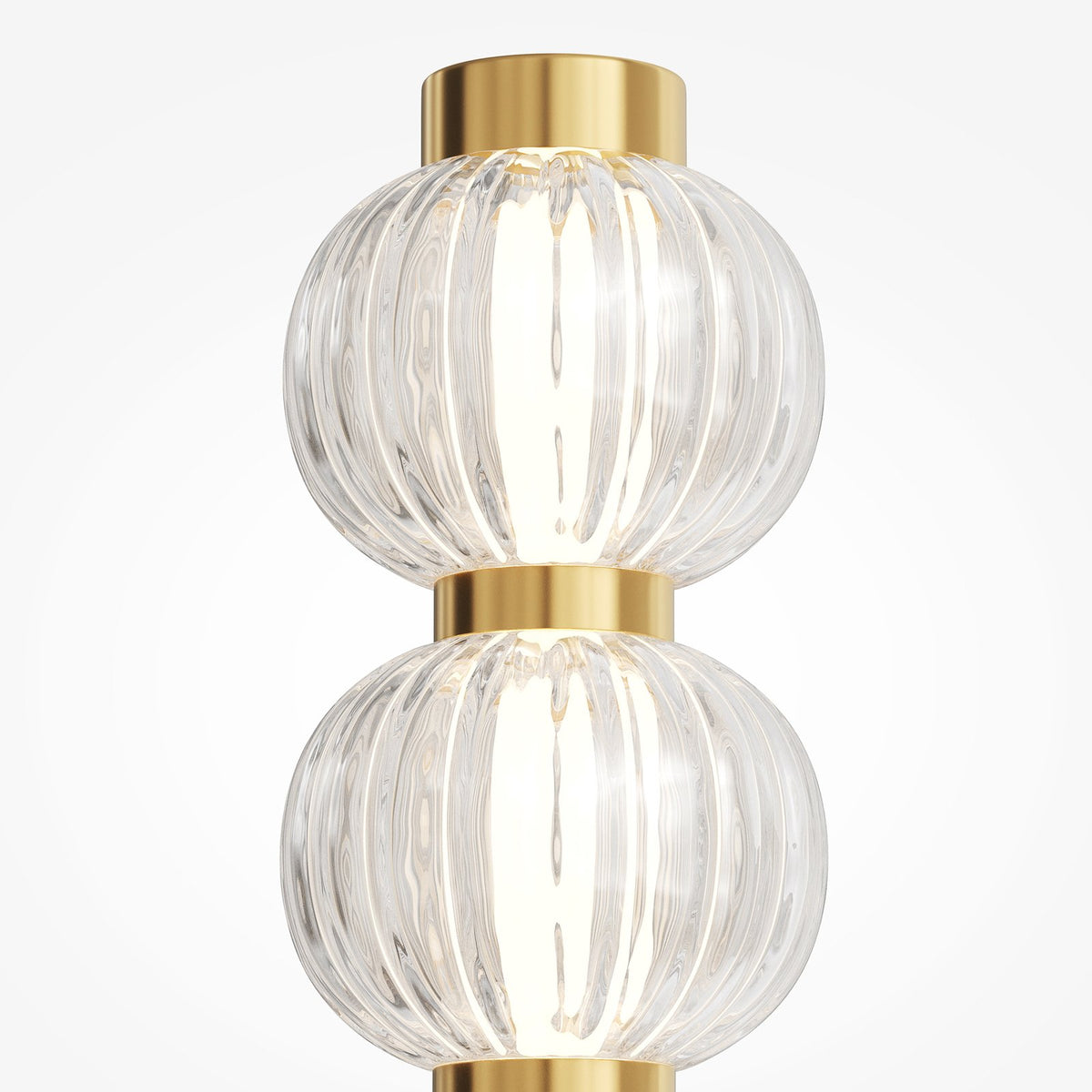 Maytoni LED Wandleuchte Leuchte Amulet linear 76 cm klar gold Beleuchtung - 4099776087281