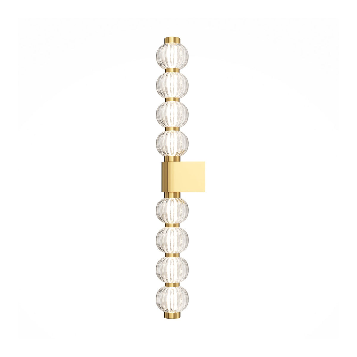 Maytoni LED Wandleuchte Leuchte Amulet linear 76 cm klar gold Beleuchtung - 4099776087281