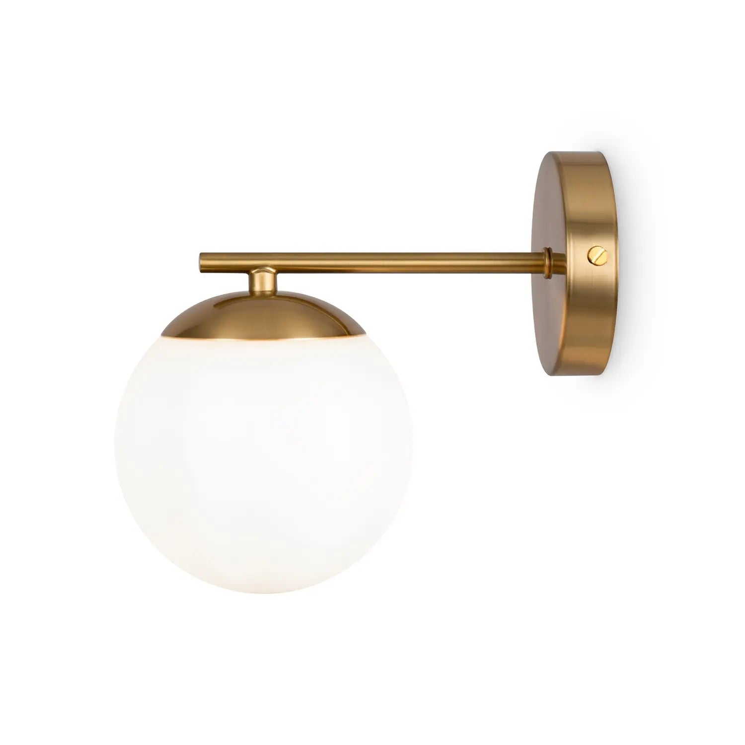 B-Ware Maytoni Wandleuchte Wandlampe Marble Glasschirm Messing Weiß E27 Led Glaslampe - 4099776044802