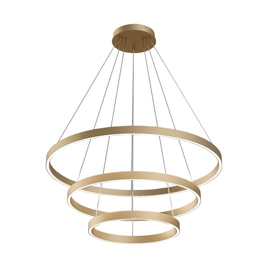 B-Ware Maytoni Rim Led Hängelampe Hängeleuchte Deckenlampe Leuchte Led 3 Ringe Messing - 4251110099637