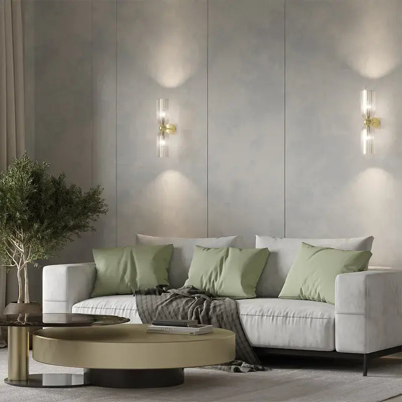 B-Ware Maytoni Wandleuchte Wandlampe Antic 2 Flg Glas Gold Bernstein Beleuchtung - 4099776006305